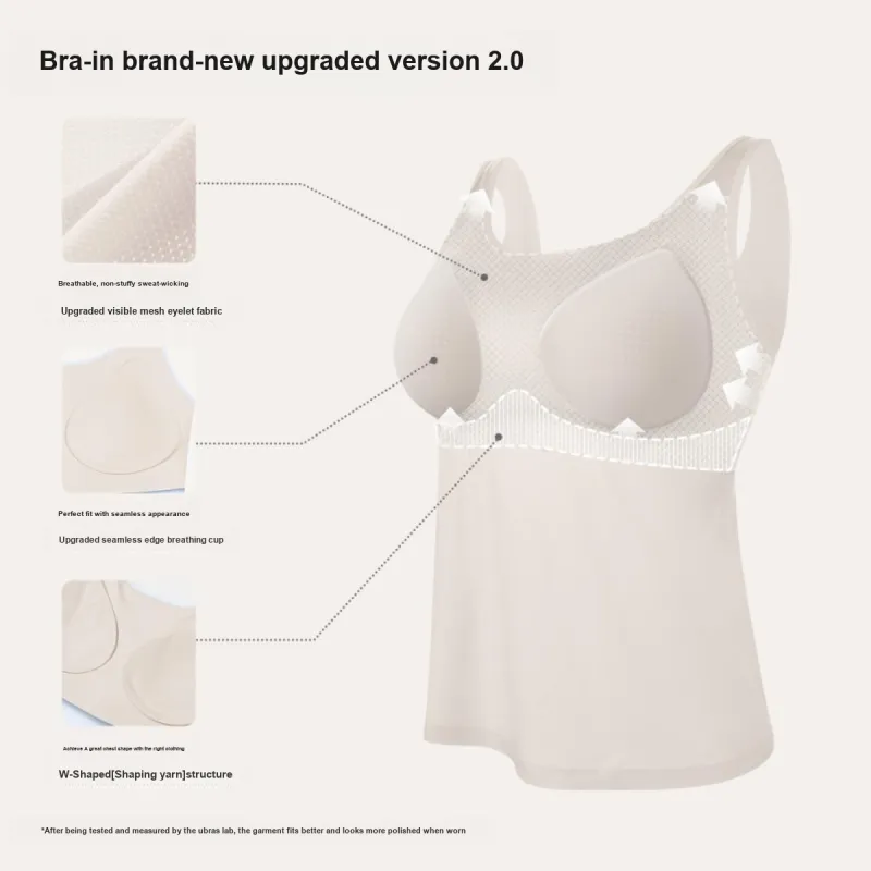 Ubras Muscle bottomed Clothing Series Camisoles Women's-28