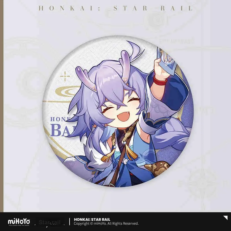 Crash Star Dome Railway x MIHOYO Dan Heng Drinking Moon, Jing Yuan Train Journey Collection Badges-4