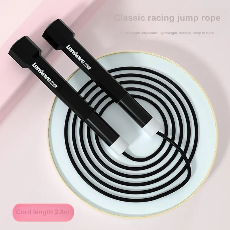 LENWAVE Fitness Training Non Countable Jump Ropes Students Handle Material Plastic, Rope Material Rubber 2.8m-6