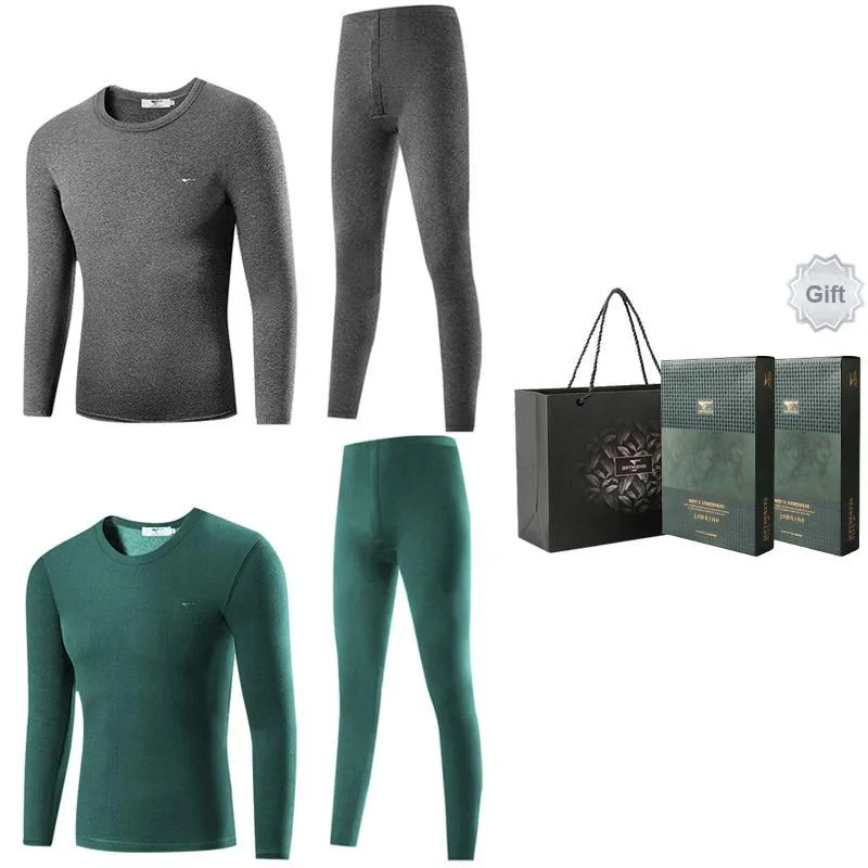SEPTWOLVES Thermal Set Men's 2 Sets With Box Included-14