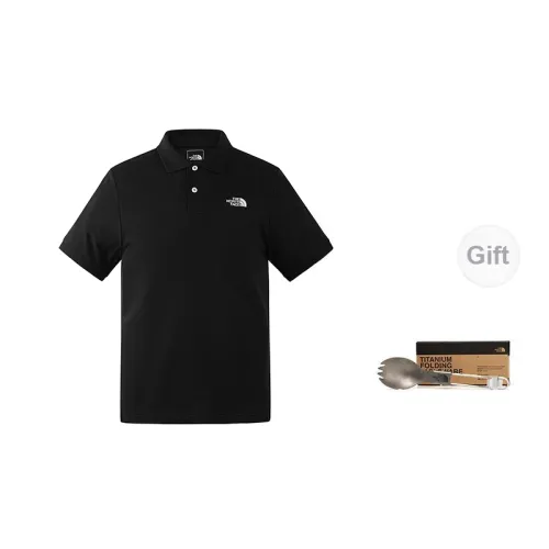 THE NORTH FACE City Outdoor Collection Polo Shirts Men Cosmic Black With Complimentary Fork