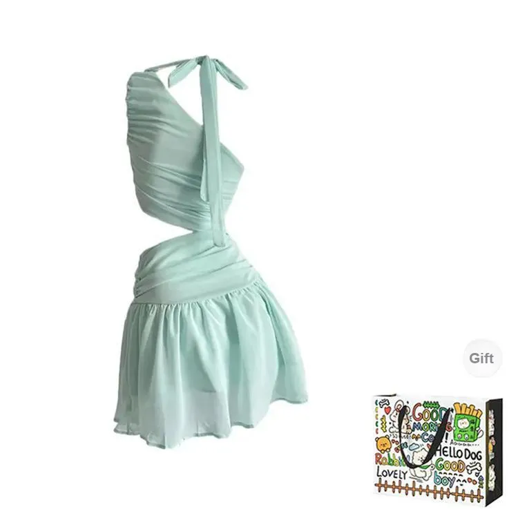BVODE Sleeveless Dresses Women's Mint Green Shopping Bag-1