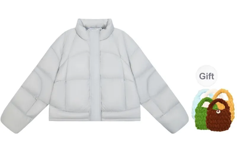 Madgood Down Jacket Unisex Light Gray-9