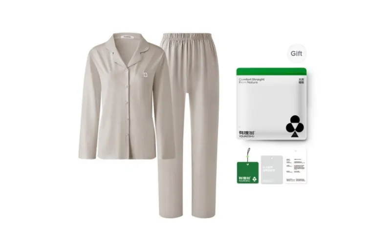 YOUKESHU Pajama Set Unisex Gift Box Set-8