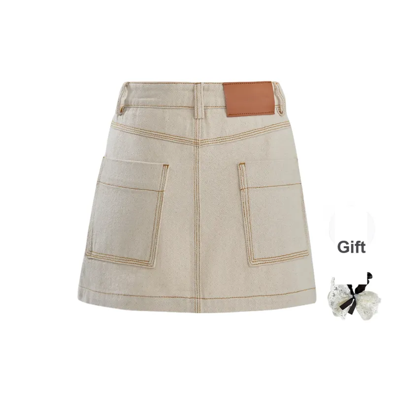 TUSHIFEI Denim Short Skirts Women's-8