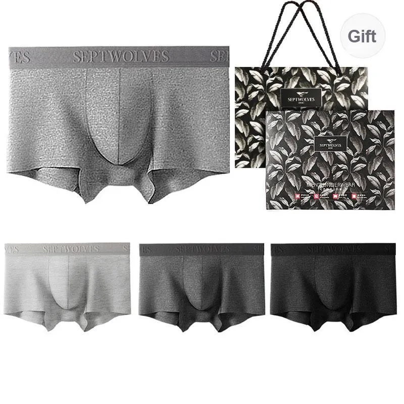 SEPTWOLVES Underwear Gift Box Men's 4 Pack+Shopping Bag-10
