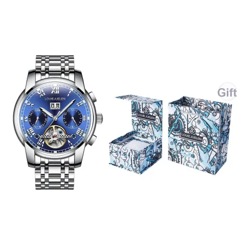 LOUIE JUELEN Механические Мужские Часы 40 мм Черные