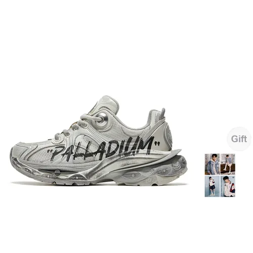 Palladium Chunky Sneakers Unisex Low-Top Off White/Silver/Gray