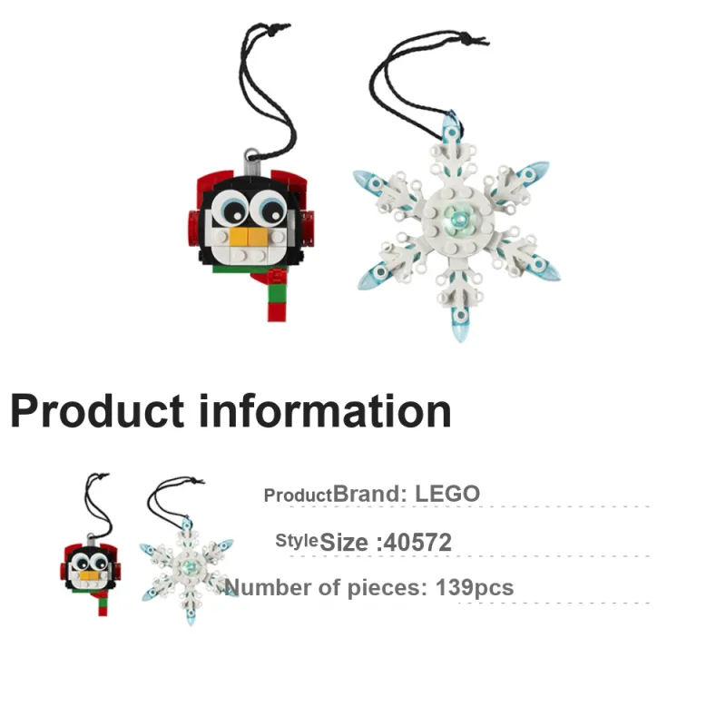 LEGO Penguin And Snowflake Building Blocks 139pcs 40572-2