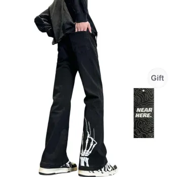 NEAR HERE Jeans Unisex Black