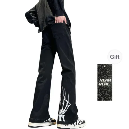 NEAR HERE Jeans Unisex Black