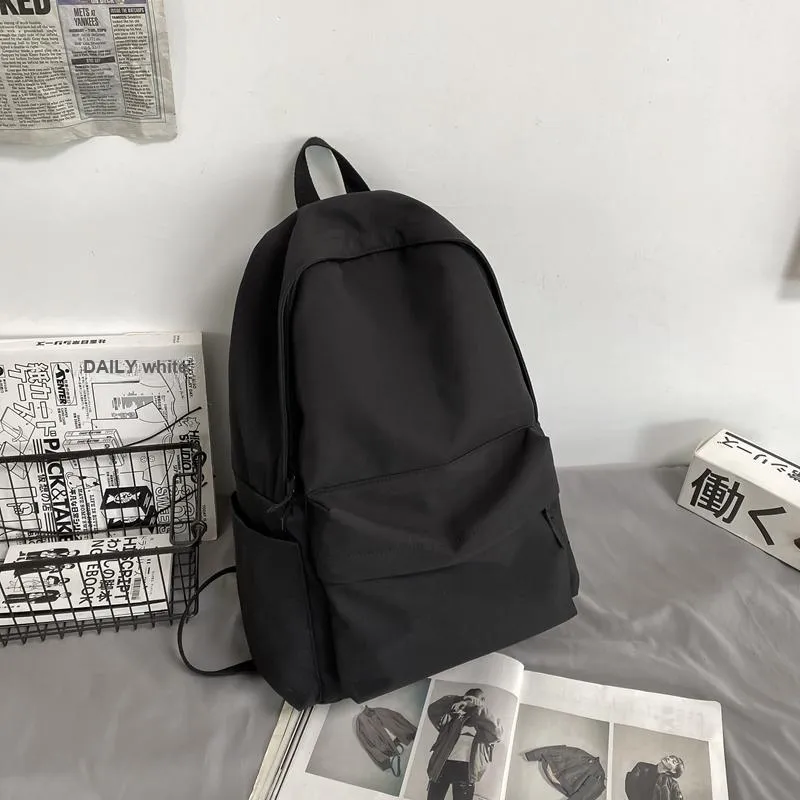 KAMLUI Nylon Fabric Backpacks Backpack Regular Unisex Burgundy/Black/Beige-6