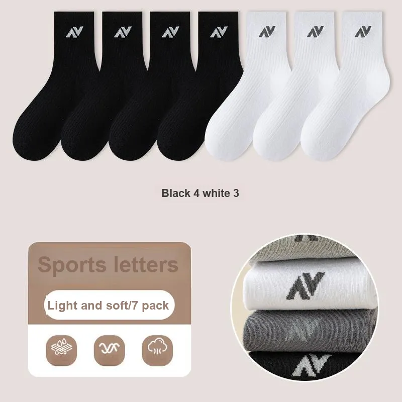 KJ Mid Calf Socks Men's Gift Box 7 Double Packs-14