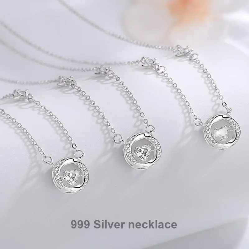 Kelanxi 999 Fine Silver Necklaces Women's-1