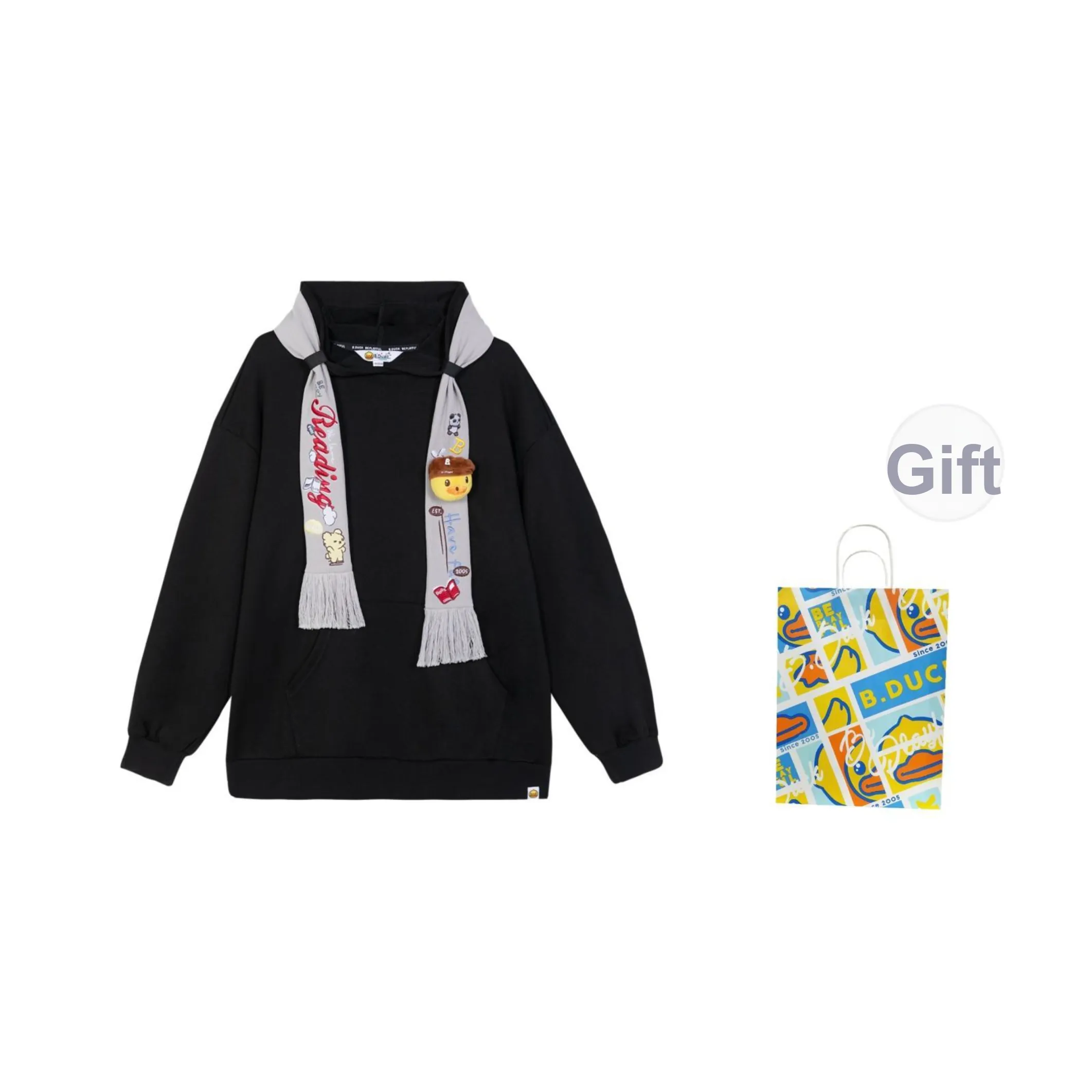 Sвитшот B.DUCK Collaboration Женские Черный