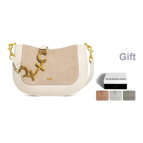 Cthulhu Коровья кожа Корейский эксклюзивный бренд Сумка через плечо Сумка на одно плечо Буква Пэчворк Седло Сумка