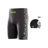 Black White (Dazzling Color Letter Version)+Black Swimming Cap 802