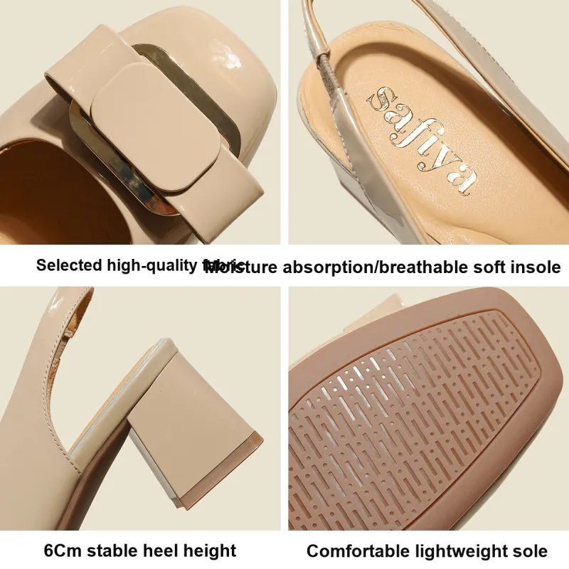 Safiya One Strap Sandals 6cm Women's-6