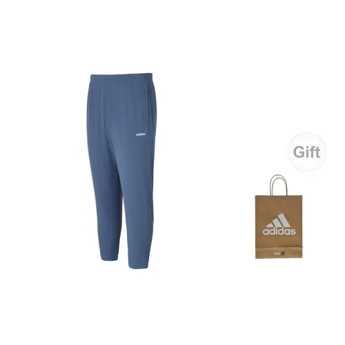 Adidas Casual Pants Men Dark Blue Grey+Gift Bag