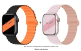 Apple Silicone Strap-Black, Orange, Pink, Gray
