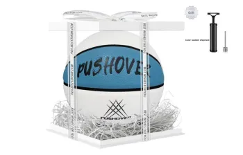 PUSHOVER PU Basketball Blue White Size 7 Training