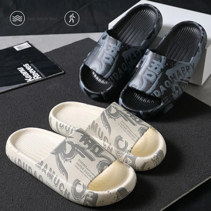 Gentle Welcome Squashy And Bouncy Feeling Slippers, Home Indoor Bathroom Slip Resistant Platform Summer Slippers-23