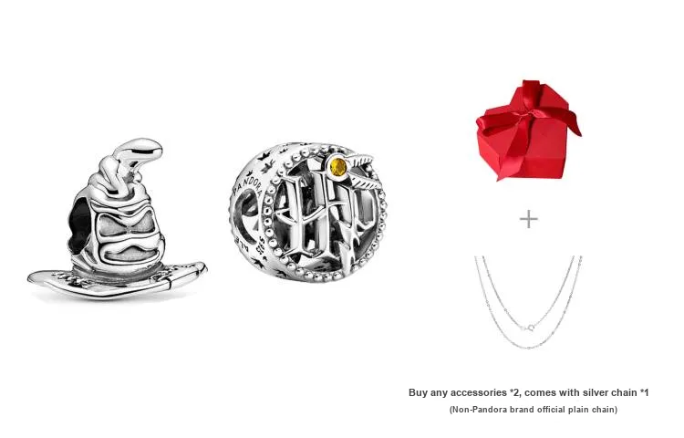 Pandora 925 Sterling Silver Pendants Unisex-4