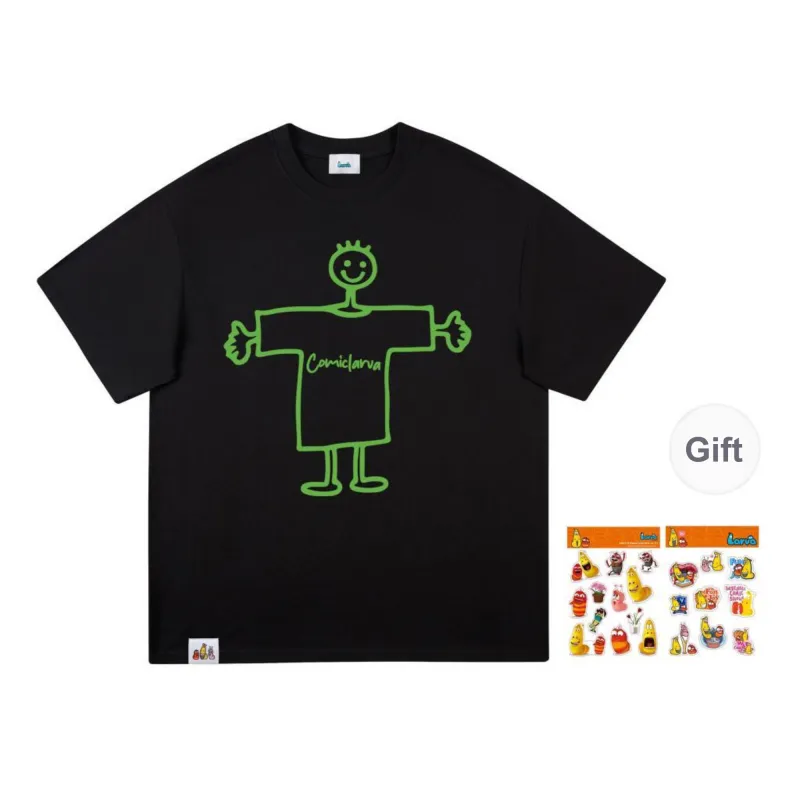 COMIC LARVA T Shirts Unisex-10