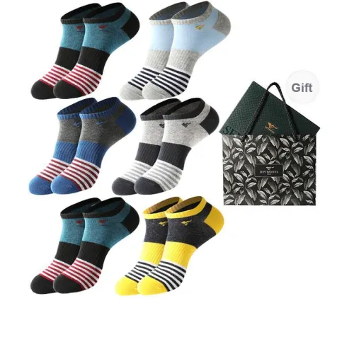 SEPTWOLVES Ankle Socks Men's 6 Pairs Gift Box Packaged