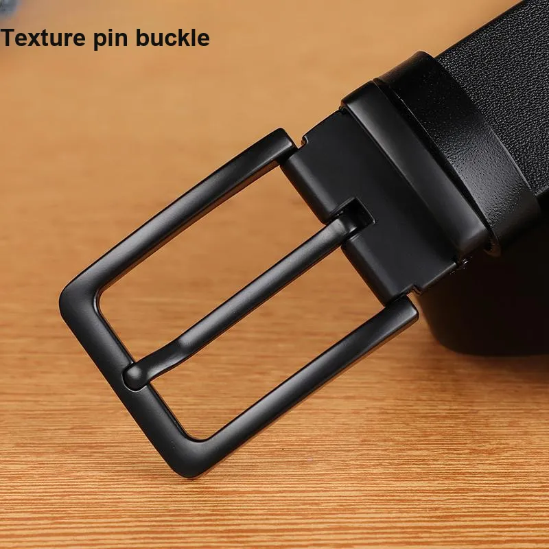 VINEY Cow Leather Belts Men's 3.5cm-3