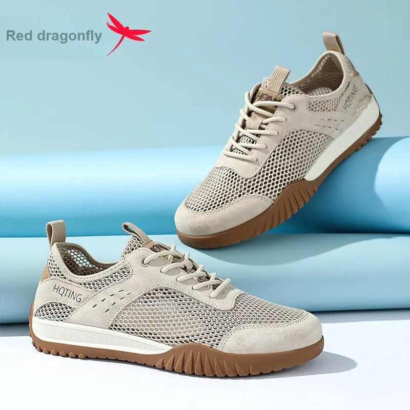 RED DRAGONFLY Summer Men's Casual Shoes Men's Low Top Comfortable And Breathable-12