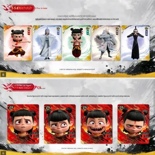 KAYOU Ne Zha The Demon Child'S CHAOS AT Sea 2 Movie Коллекционная карта Lingyan Пачка IP Аниме Карточки Целая коробка