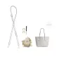 Glacier White Adjustable Shoulder Strap (Adjustable 90-120CM)+Pom-Pom Charm