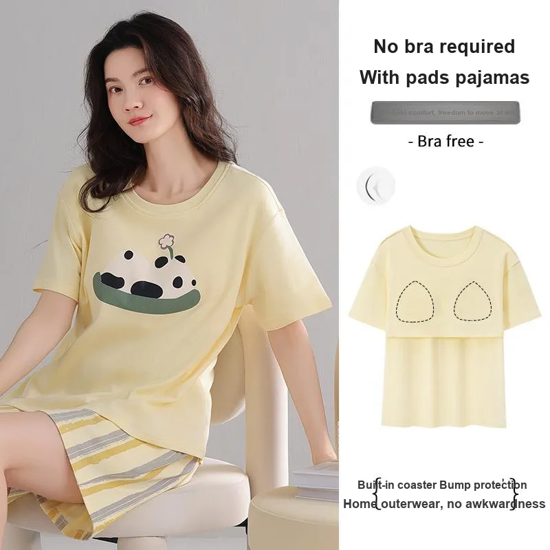 FENTENGCARE Pajama Set Women's Lemon-1
