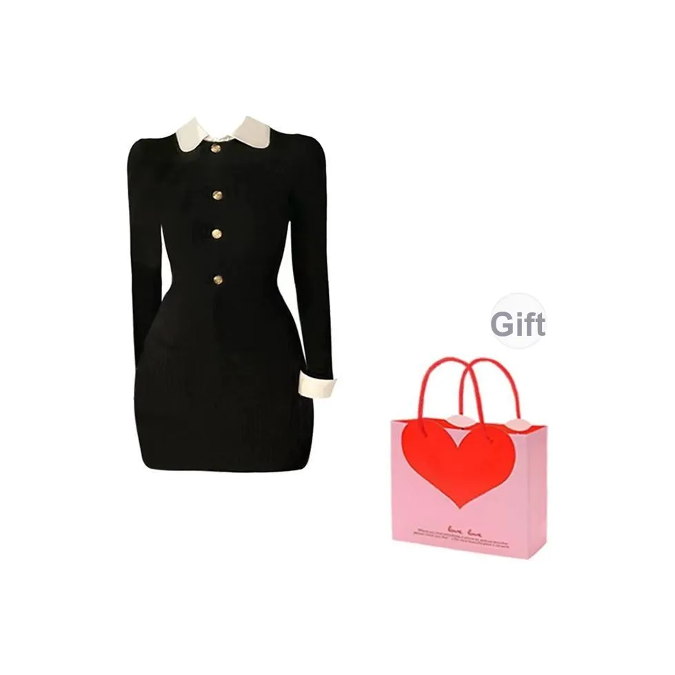 BVODE Длинное платье с длинными рукавами женское