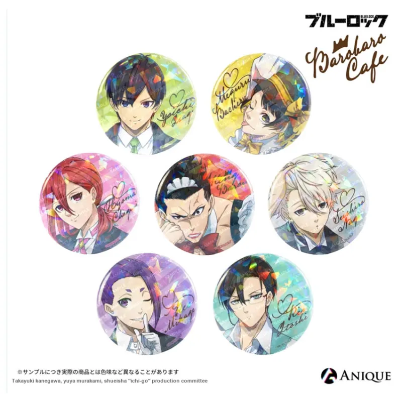 ANIQUE Blue Lock Maid Wolf Coffee Shop Badges-1