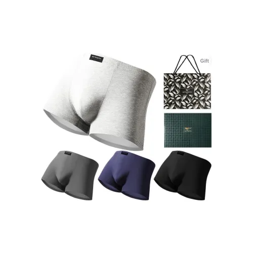 SEPTWOLVES Боксеры Мужские 4 Пачки Подарочный Набор + Сумка для покупок