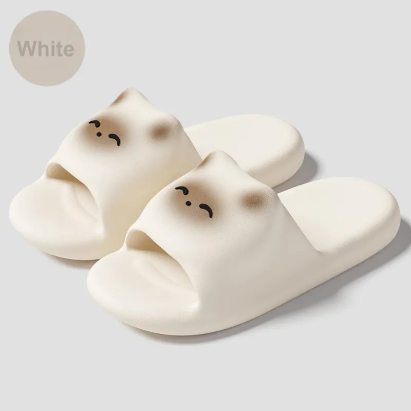 JINGEYU Cartoon Cat Slippers Home Indoor Soft Sole Squashy And Bouncy Feeling Slippers Slip Resistant Eva Slippers-1