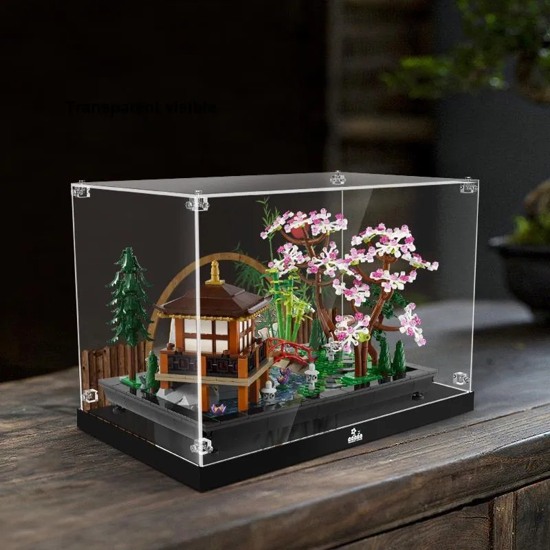 LIGHT YOUR BRICKS Compatibility Building Block 10315 Zen Garden Display Case Model Accessories-6