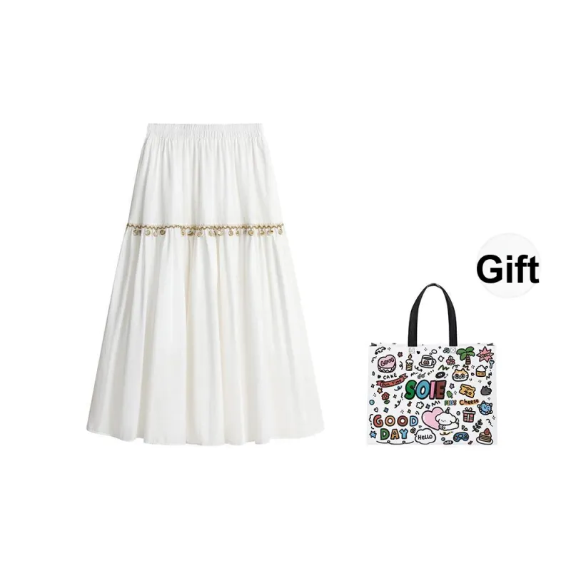 SOIE Casual Long Skirts Women's-1