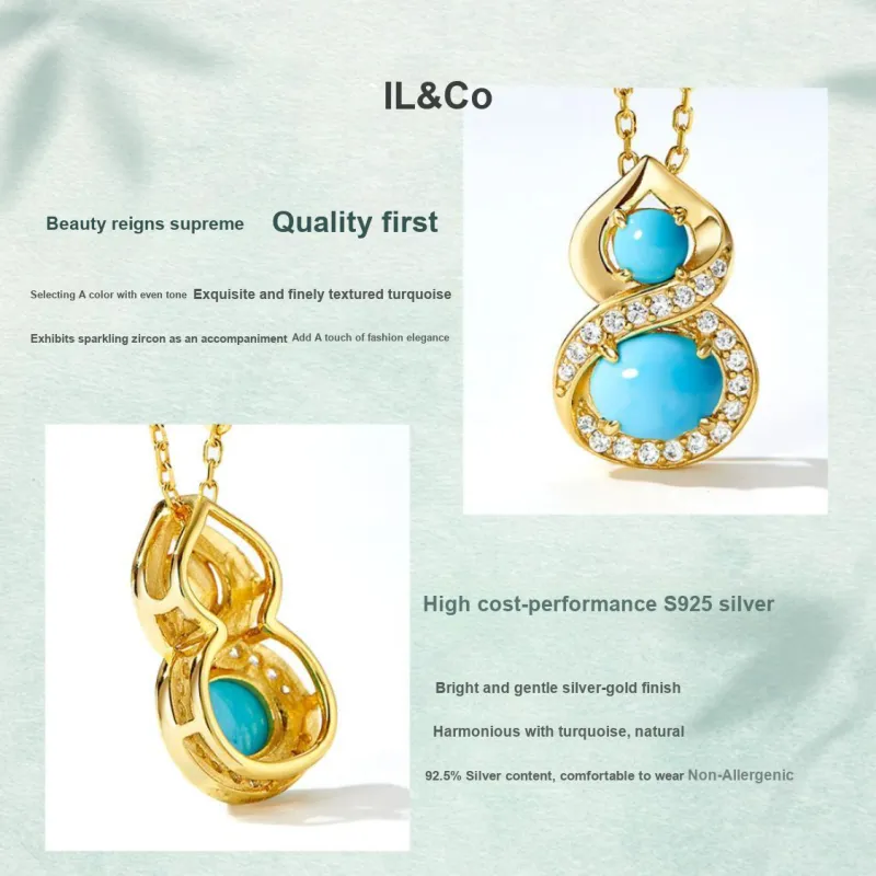 IL&CO. Turquoise Necklaces Women's-5