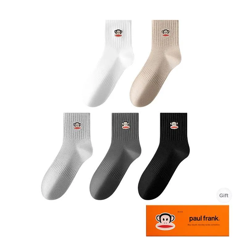 PAUL FRANK Mid Calf Socks Men's Box 5 Pack-6