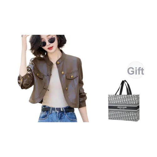 PIERRE CARDIN Кожа Куртка Женская