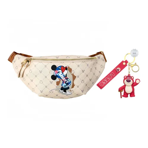 Disney PVC Сумка через плечо Бананка Обычный Унисекс Экрю черный