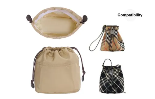 Lan Bao Fan Нейлоновая сумка с вкладышем женская коричневая