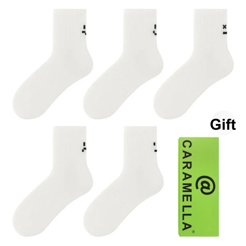 Caramella Mid Calf Socks Unisex 5 Pack-0
