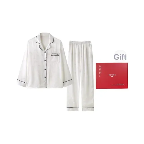MEITENG Пижамный комплект женский набор в подарочной коробке белый