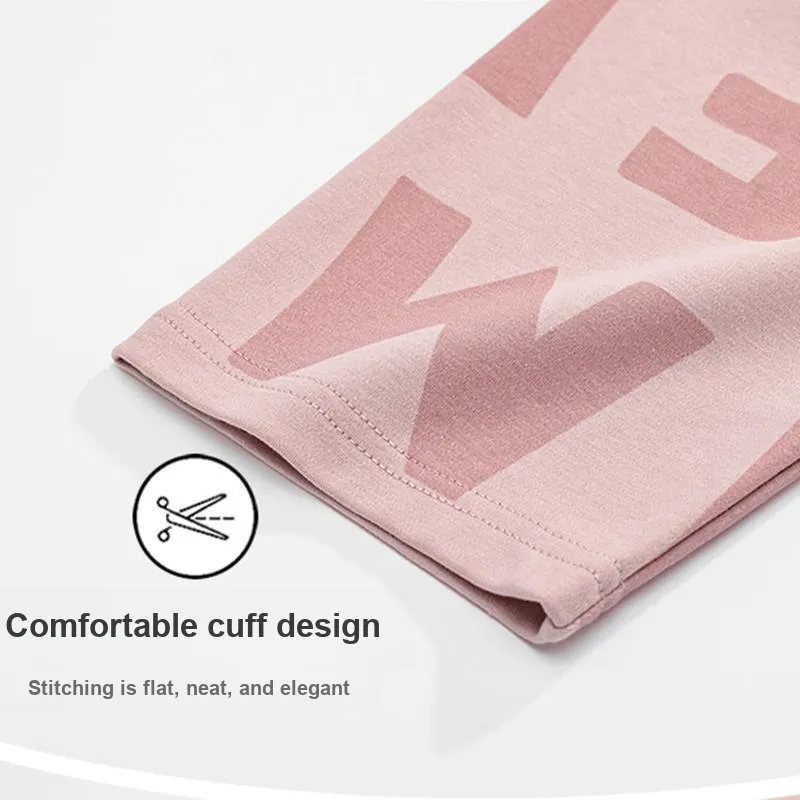 MIIOW Pajama Set Women's Pink Letter-2