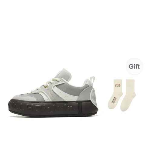 Palladium German Army Trainers Musical Note Shoes Wear Resistant Slip Resistant Low Top Skateboard Shoes Unisex Gray
