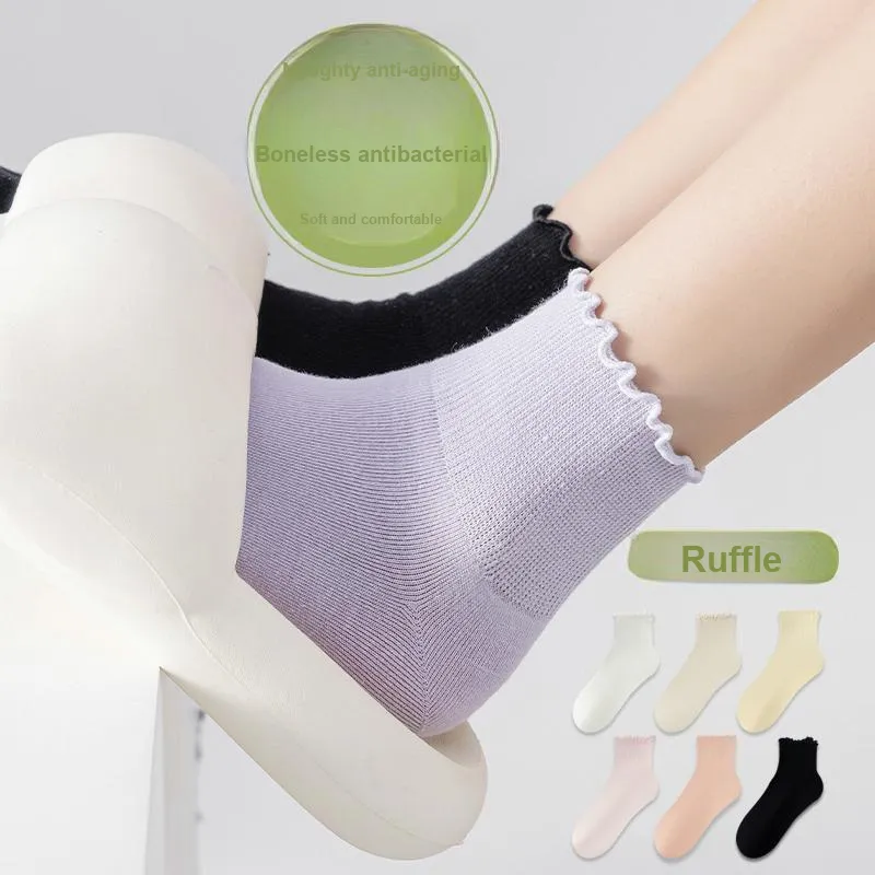 MIIOW Mid Calf Socks Women's 6 Pack-4